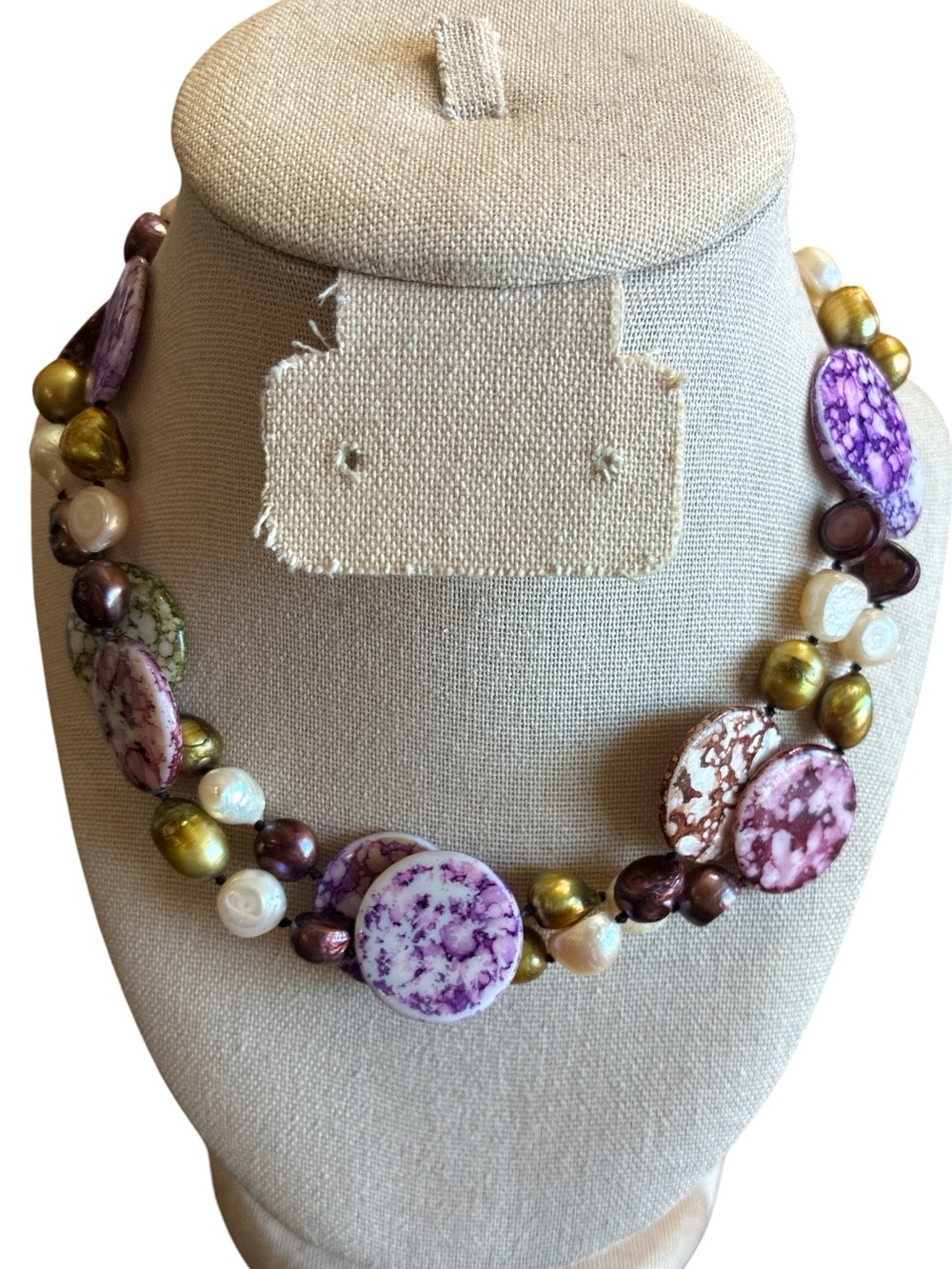 Colorful Mixed Bead Statement Necklace